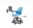际庆科技C型椅 旋转、储放、课桌一体多功能椅