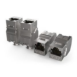 英曼-新型5G屏蔽免打網絡模塊RJ45電腦網線水晶頭模塊