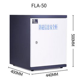 福诺科技福诺文件档案专用防磁柜防火防磁防潮抗震硬盘CD信息安全防磁柜 FLA-50（二抽屉）