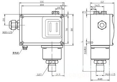 压力控制器/双触点压力控制器 型号：HAD-TLD-PC