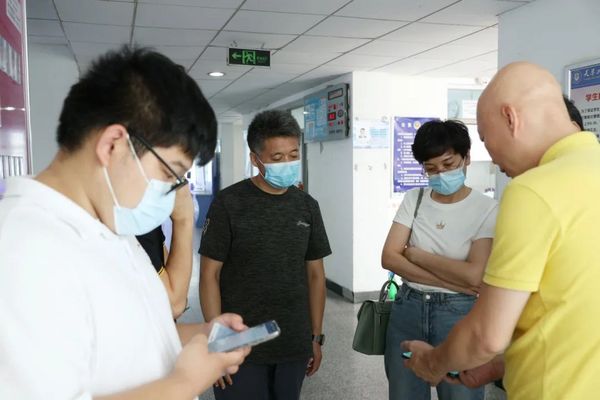 天津工業大學校領導視察校園一卡通升級項目建設情況