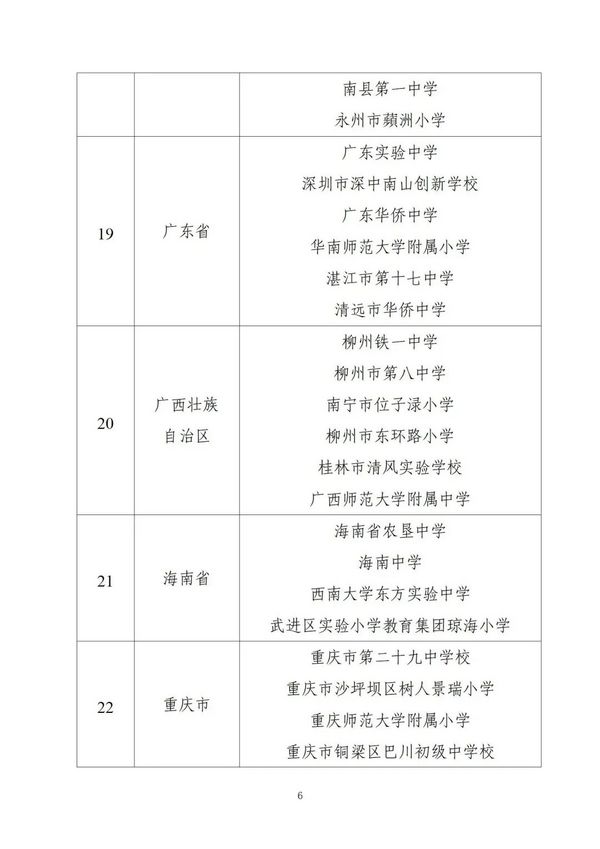 教育部公示中小學人工智能教育基地名單