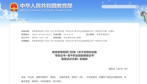 職教“1+X ”證書制度現狀分析