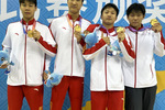 南体健儿勇夺首届学青会男子4×100米混合泳接力冠军