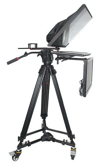 19寸监视提词器大屏幕带监看器专业播音演讲相机提字器TDK-ZT19S