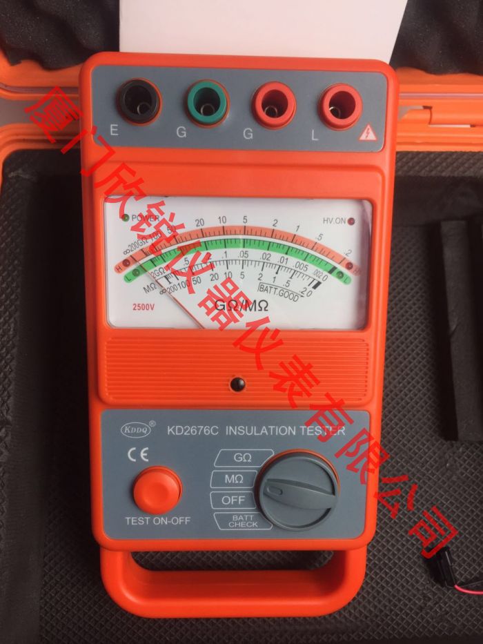 绝缘电阻表2500V指针绝缘电阻表兆欧表KD2676C